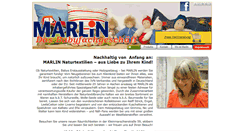 Desktop Screenshot of marlinnatur.de
